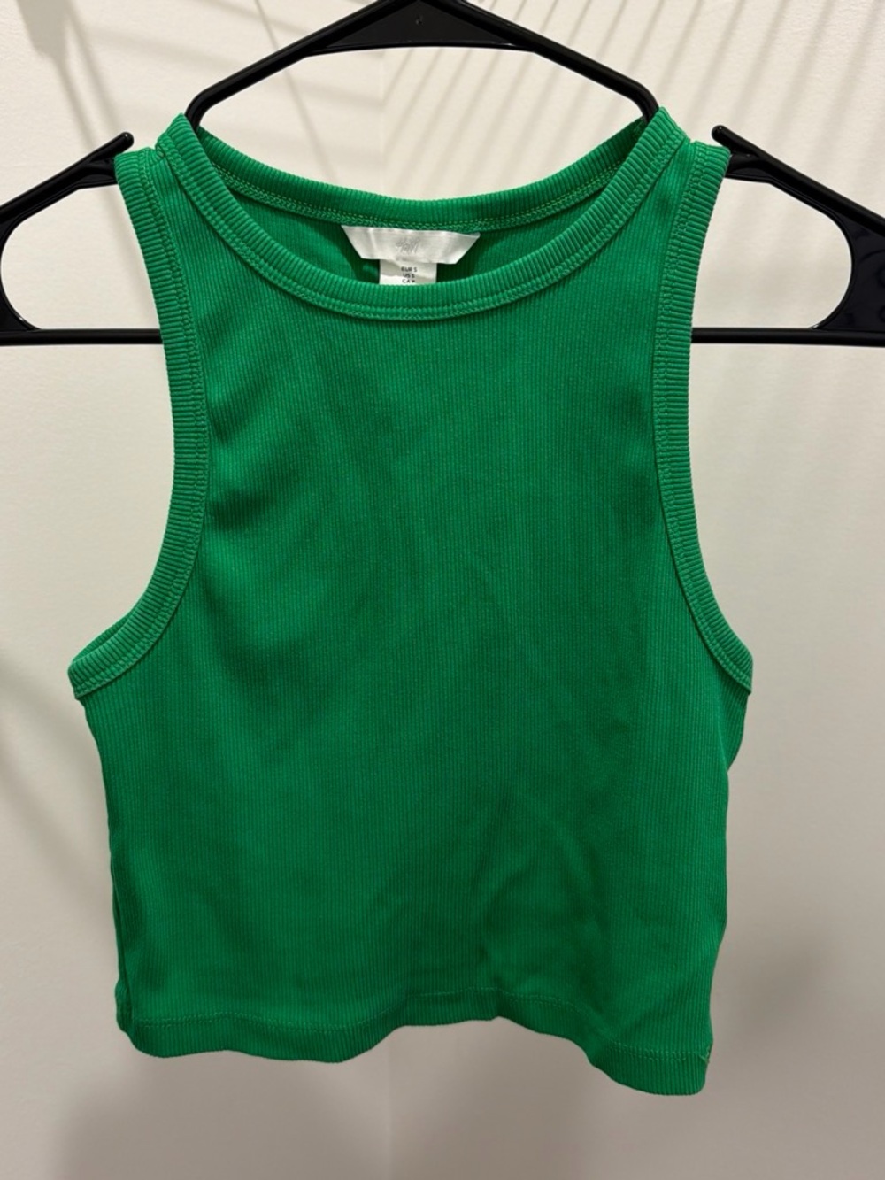 H&M Green Ribbed Tank Top